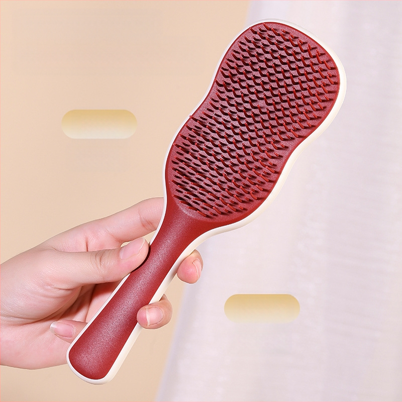 Su Di gaisa spilvens matu ķemme gludumam, ķemmēšanai un masāžai – plastmasa