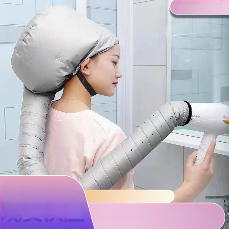 Капачка за сушене на коса за домашна употреба, с дизайн на лента за глава — топъл въздух за грижа, стилизиране и третиране, подходяща за къдрава и боядисана коса