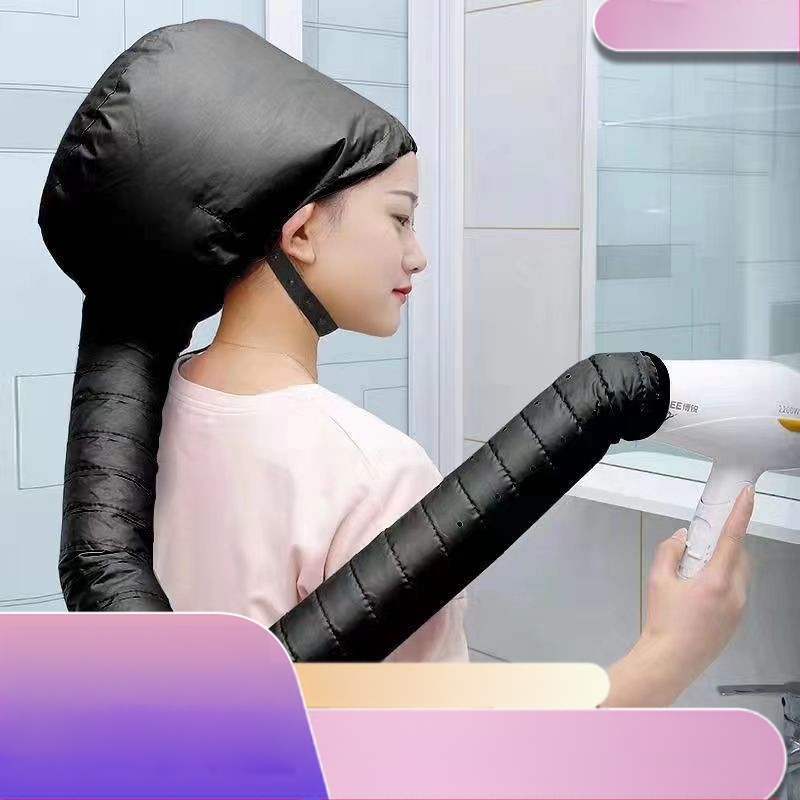 Капачка за сушене на коса за домашна употреба, с дизайн на лента за глава — топъл въздух за грижа, стилизиране и третиране, подходяща за къдрава и боядисана коса