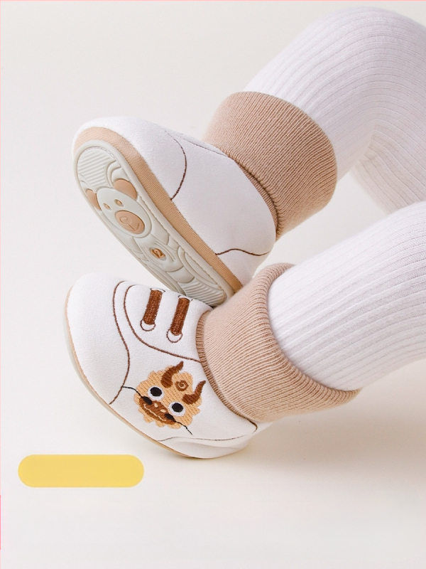 Badumao Zīdaiņu zeķes - Karikatūru raksts, combed kokvilna, elpojošas un sviedru uzsūcošas, 1-3 gadiem, ziemas-pavasara-rudens