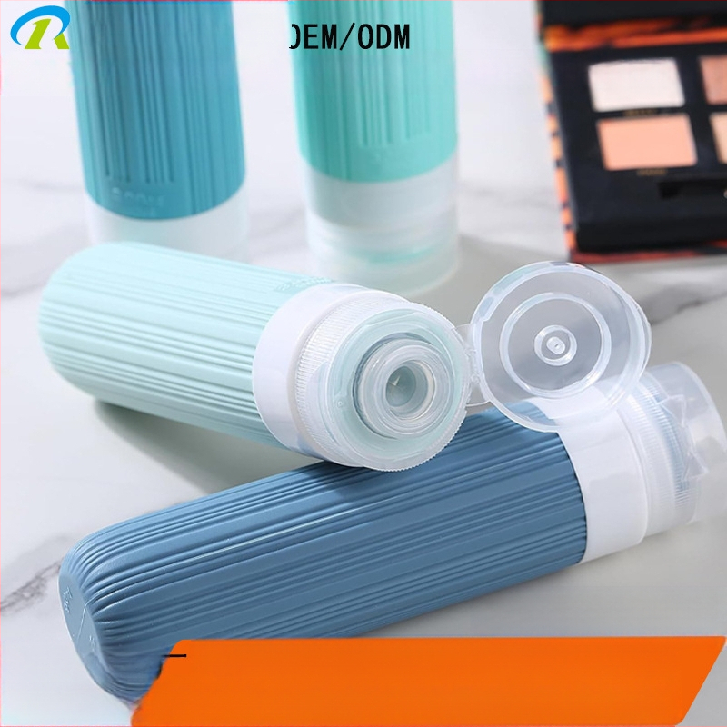 Silikonski putni set bočica, 4 komada, oblikovane bočice