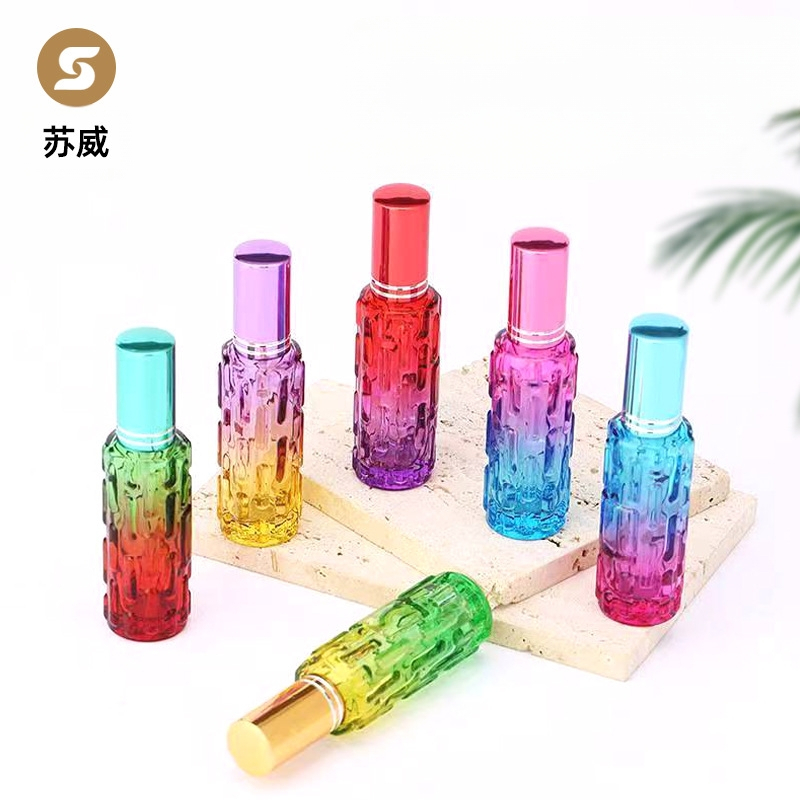 Μπουκαλάκι αρώματος, γυάλινο, επίστρωση σπρέι, άδειο μπουκάλι, Solvay μάρκα, προέλευση Τζιανγκσού