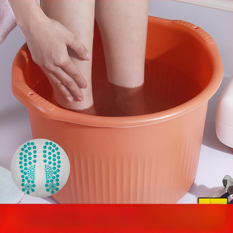 Πλαστικός κυκλικός βαθύς κάδος για μασάζ και μπάνιο ποδιών, οικιακή χρήση