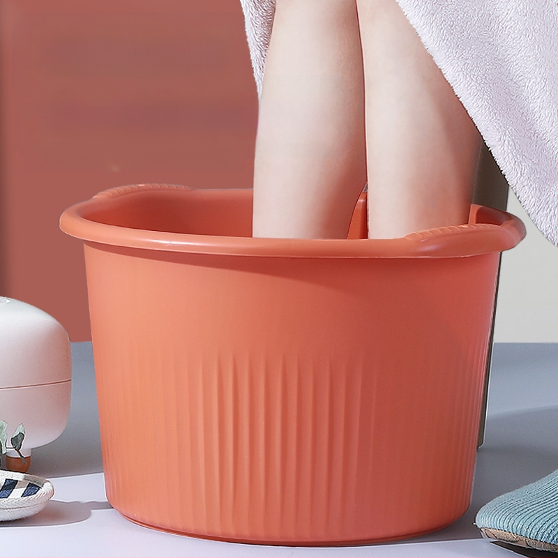 Πλαστικός κυκλικός βαθύς κάδος για μασάζ και μπάνιο ποδιών, οικιακή χρήση