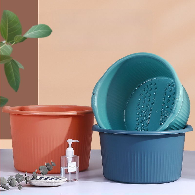 Πλαστικός κυκλικός βαθύς κάδος για μασάζ και μπάνιο ποδιών, οικιακή χρήση