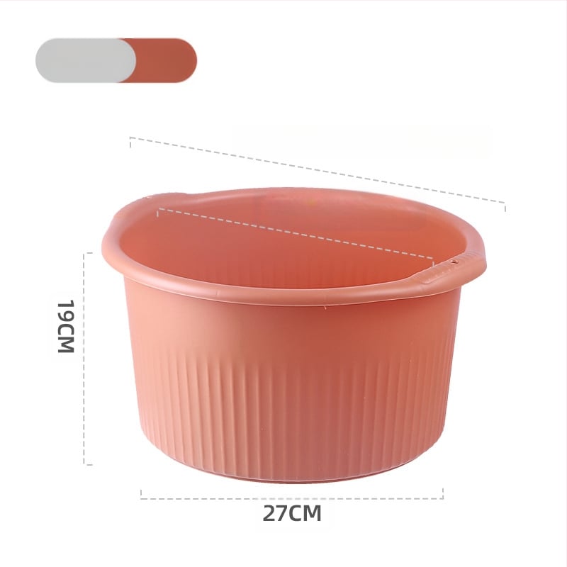 Πλαστικός κυκλικός βαθύς κάδος για μασάζ και μπάνιο ποδιών, οικιακή χρήση