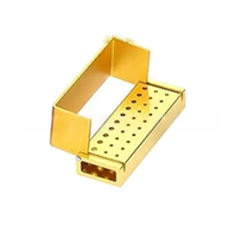 Zobārstniecības adatu uzglabāšanas kastīte, metaliska, 30 atveres, sterilizācija, augstas temperatūras izturība, JUMTOP