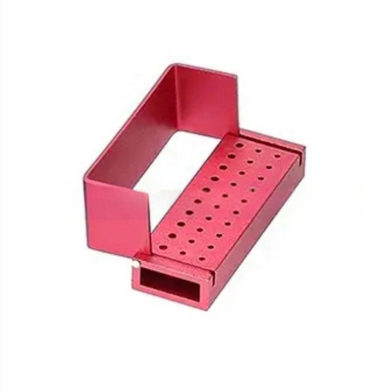 Zobārstniecības adatu uzglabāšanas kastīte, metaliska, 30 atveres, sterilizācija, augstas temperatūras izturība, JUMTOP