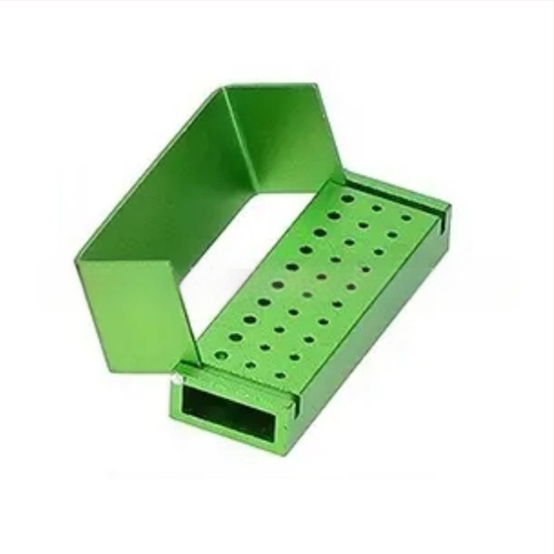 Zobārstniecības adatu uzglabāšanas kastīte, metaliska, 30 atveres, sterilizācija, augstas temperatūras izturība, JUMTOP