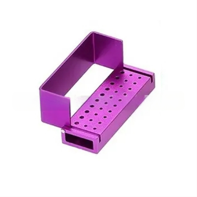 Zobārstniecības adatu uzglabāšanas kastīte, metaliska, 30 atveres, sterilizācija, augstas temperatūras izturība, JUMTOP