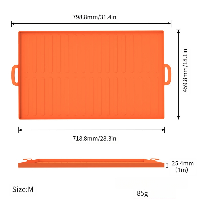 Silikona daudzfunkcionālais grila paliktnis cepei un grilam