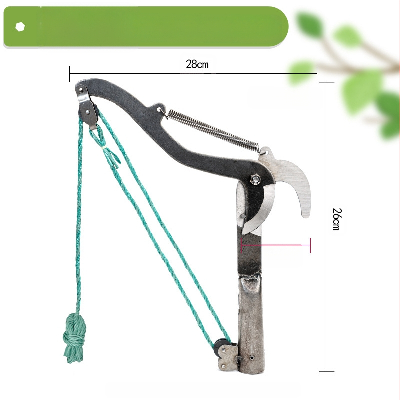 Ножици за подрязване на клони с телескопична дръжка за високи клонове и беритба на плодове