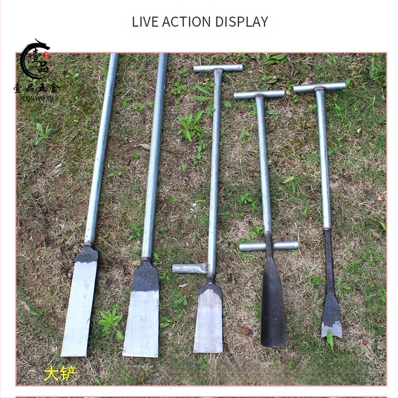 Σφυρηλατημένη λαβή από χάλυβα για δέντρα με δυνατότητες σκάλψίματος οπών, μεταφύτευσης, ανύψωσης φυτών και σκαψίματος ριζών