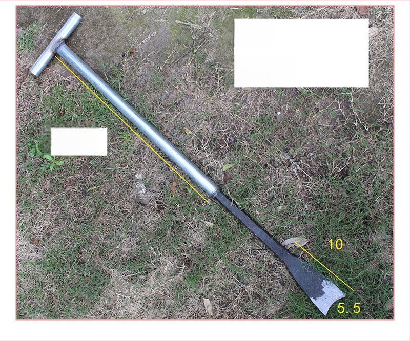 Σφυρηλατημένη λαβή από χάλυβα για δέντρα με δυνατότητες σκάλψίματος οπών, μεταφύτευσης, ανύψωσης φυτών και σκαψίματος ριζών