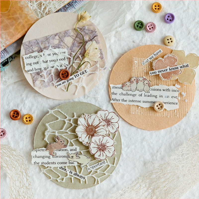 DIY dienasgrāmatas dekoratīvais papīrs – Romantiskā sērija, 26 loksnes, 6 variantu, nordiskais stils, zīmols DREHOP/Mengxi