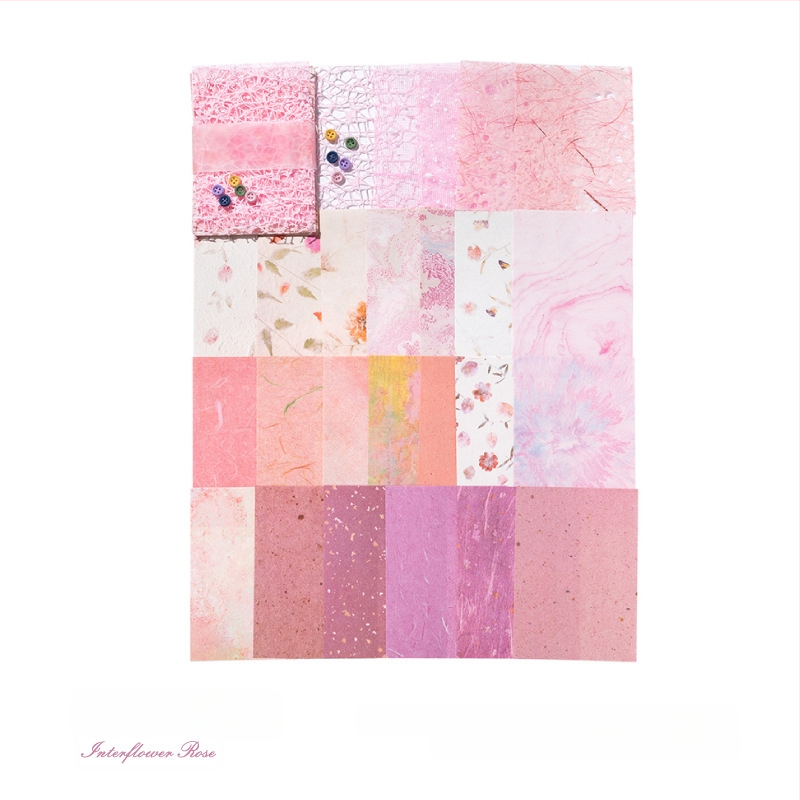 DIY dienasgrāmatas dekoratīvais papīrs – Romantiskā sērija, 26 loksnes, 6 variantu, nordiskais stils, zīmols DREHOP/Mengxi