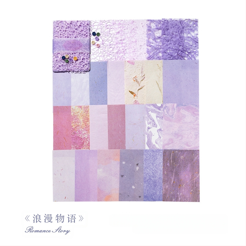 DIY dienasgrāmatas dekoratīvais papīrs – Romantiskā sērija, 26 loksnes, 6 variantu, nordiskais stils, zīmols DREHOP/Mengxi