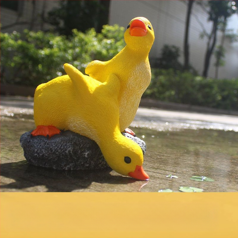 Διακοσμητική πάπια από ρητίνη για μικροτοπίο, υδροπονική δεξαμενή κήπου (υλικό: ρητίνη; χρήση: μικρό τοπίο; υδροπονική δεξαμενή; κήπος)