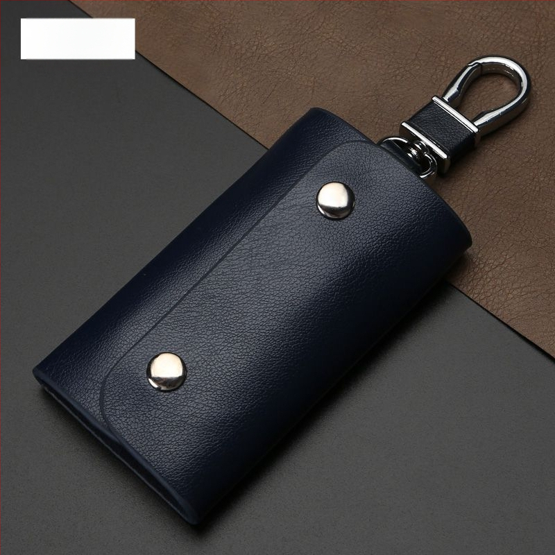 Torba za ključeve, dvostruki sloj teleće kože, gradski stil, vodootporna, ultra lagana