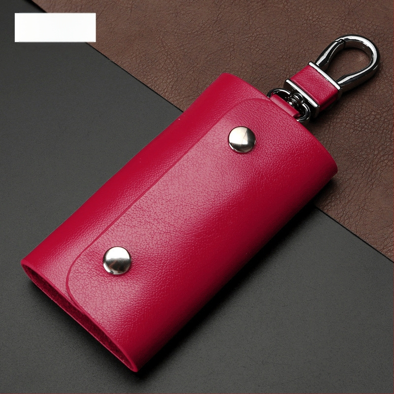 Torba za ključeve, dvostruki sloj teleće kože, gradski stil, vodootporna, ultra lagana
