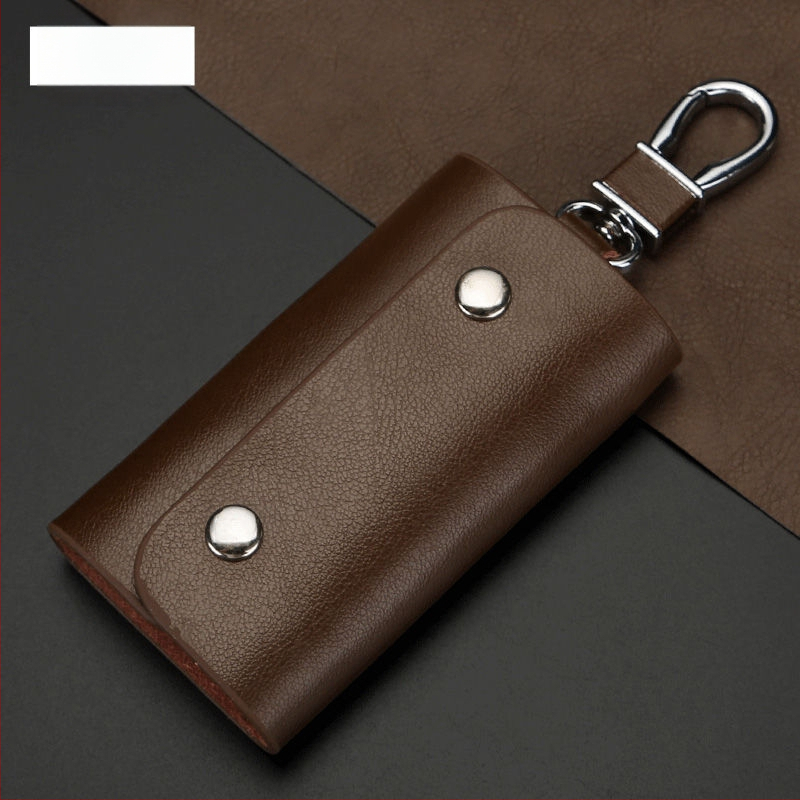 Torba za ključeve, dvostruki sloj teleće kože, gradski stil, vodootporna, ultra lagana
