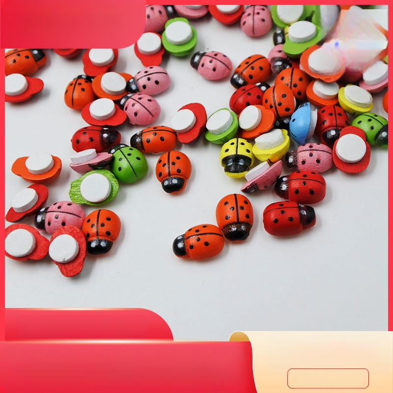 Дървена карикатурна пчела, 3D лепяща DIY миниатюрна фигура за деца