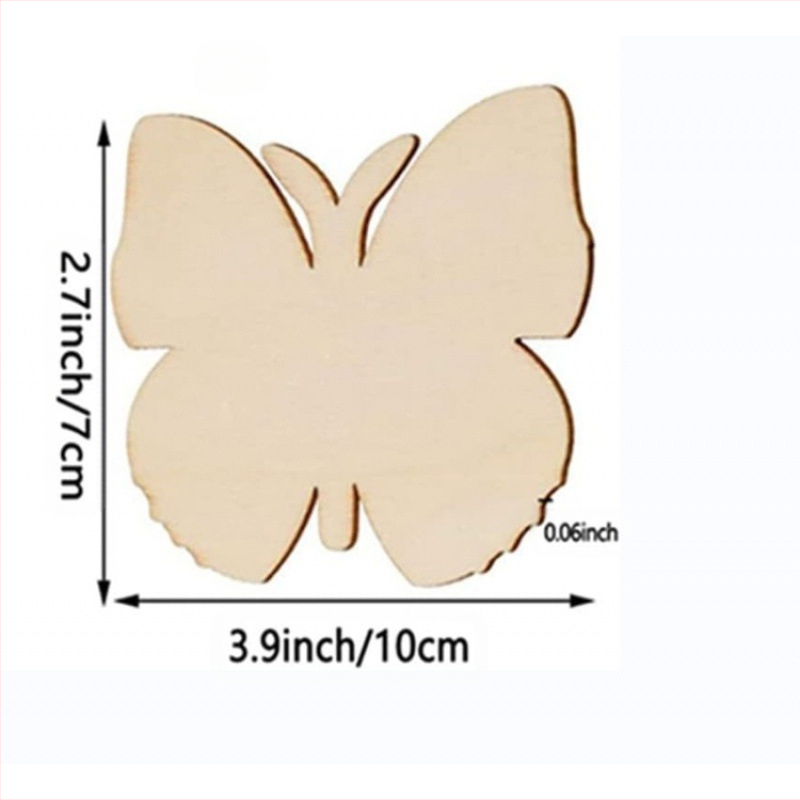 Дървени шаблони за рисуване на пеперуди за деца — бук дърво, пъзел арт комплект, тема пеперуда, модерен и семпъл стил за домашен декор