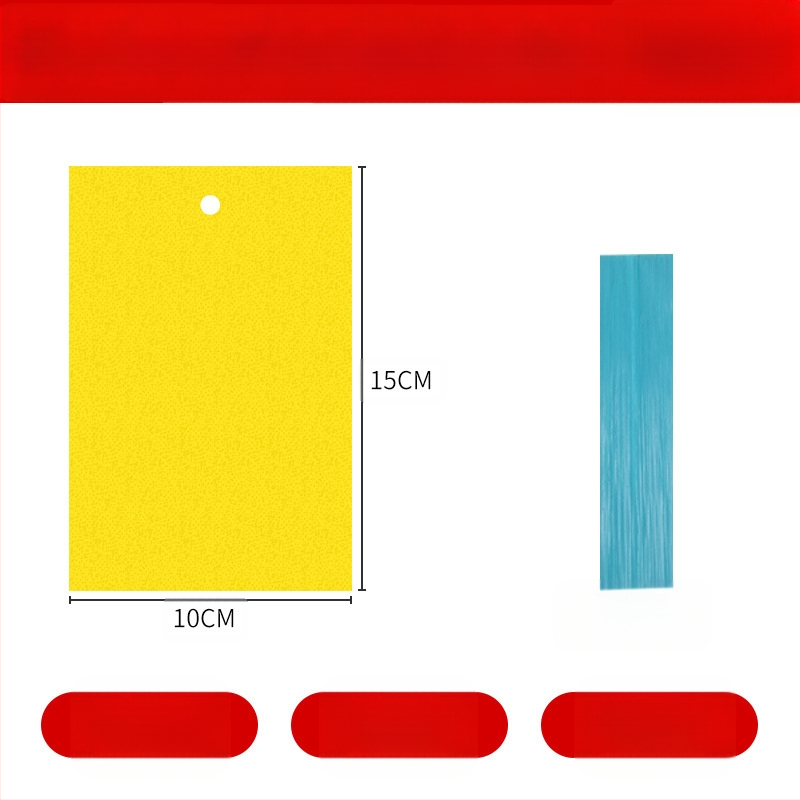 Κολλητική επιφάνεια εντόμων για μύγες φρούτων και κουνούπια – διπλής όψεως, μη τοξική, διάρκεια ζωής 5 έτη, 1000 φύλλα