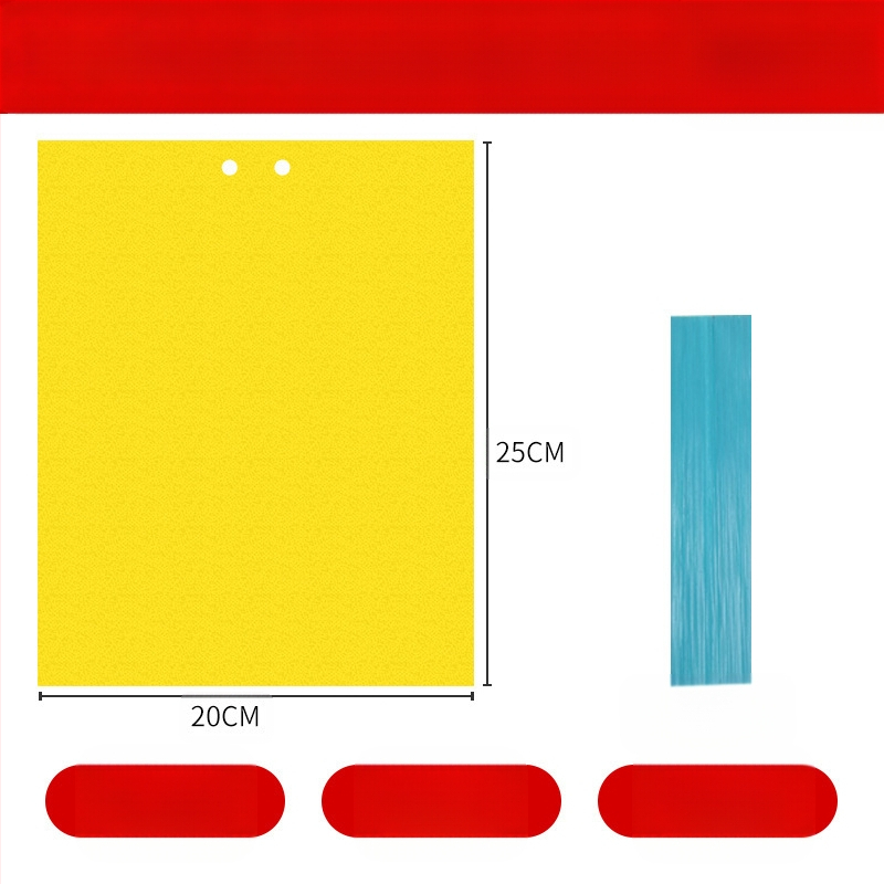 Κολλητική επιφάνεια εντόμων για μύγες φρούτων και κουνούπια – διπλής όψεως, μη τοξική, διάρκεια ζωής 5 έτη, 1000 φύλλα