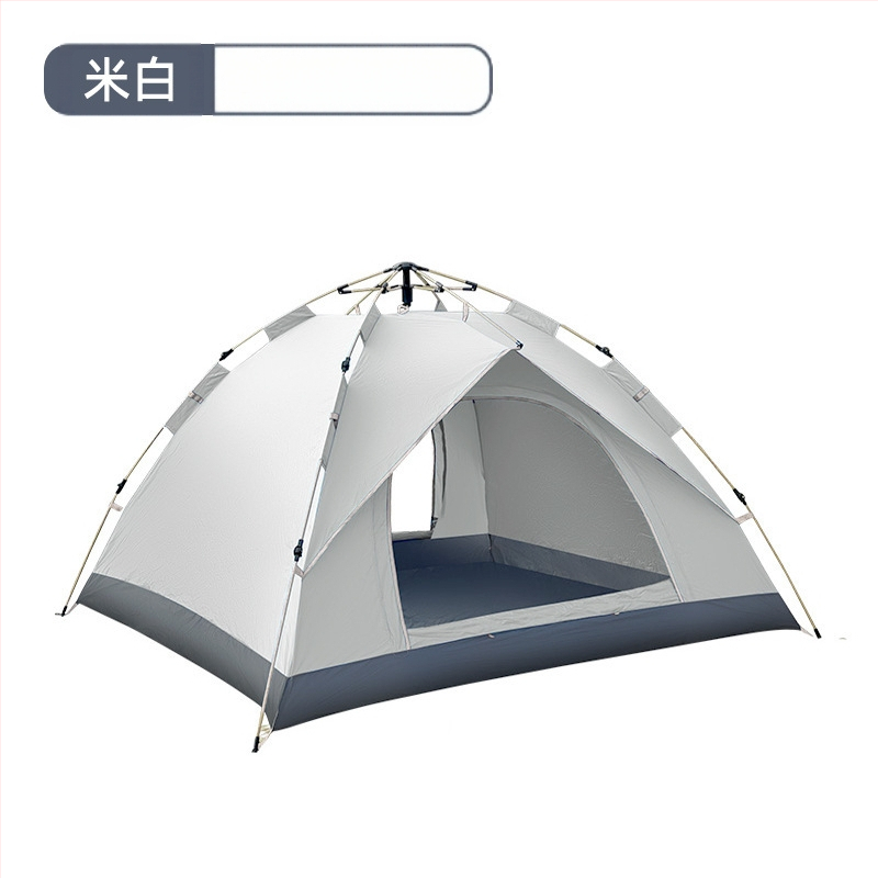 Автоматична палатка за къмпинг с бързо разпъване, еднослойна, за 3-4 човека, стълбове от фибростъкло, външна водоустойчива материя 1000-1500 мм