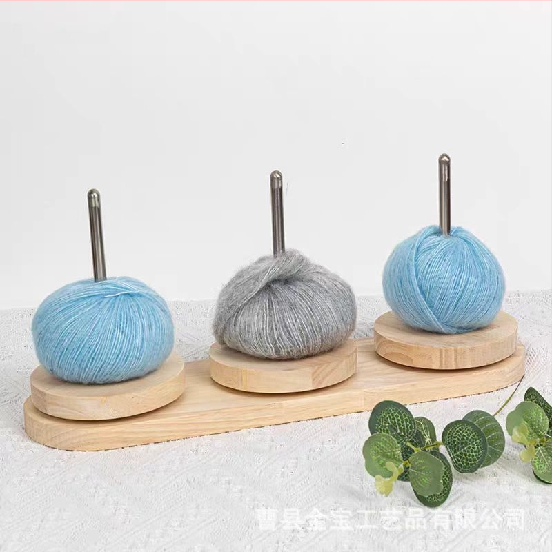 Дървен въртящ се разпределител за прежда с пет оси, борова дървесина, модерен минималистичен стил