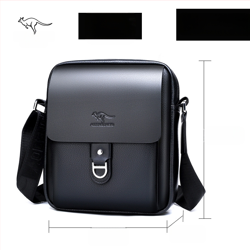 Vīriešu pleca soma – street trend stils, PU āda, ūdensizturīga, zīmols AOGUANDAISHU, modelis 098