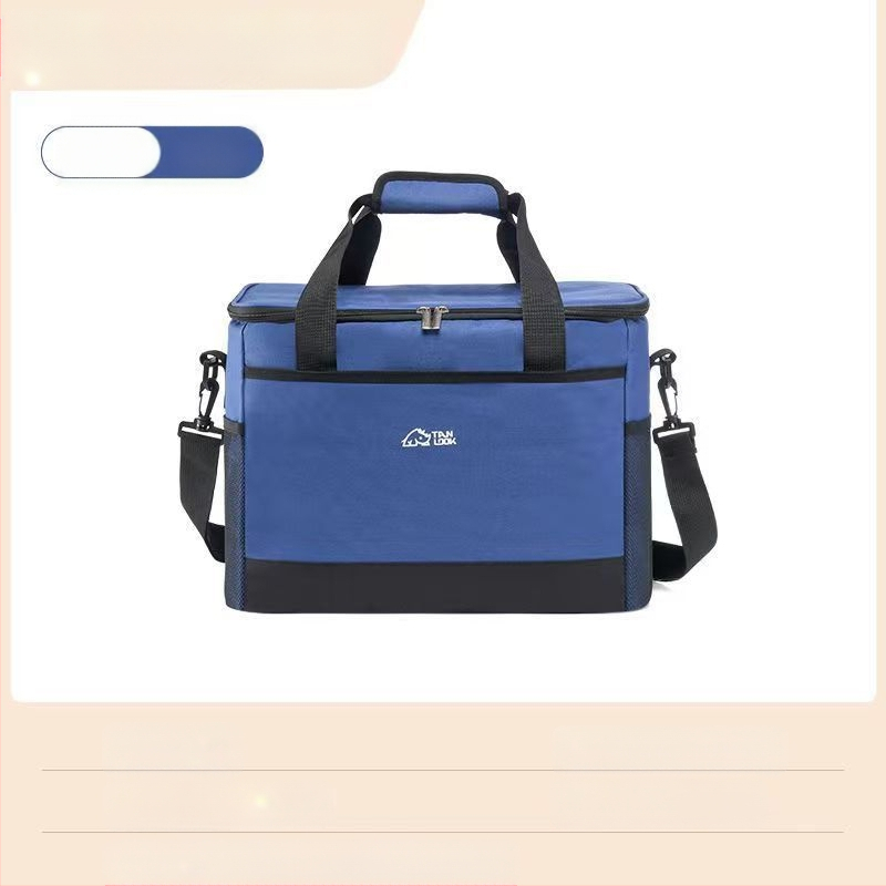 Prenosná izolačná taška na piknik od značky Rundu s chladiacim balíčkom, zložená, rýchle chladenie, Oxford textil, objem 30