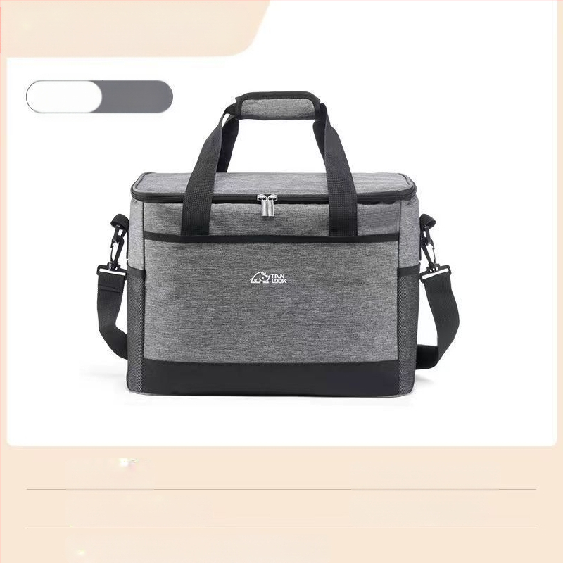 Prenosná izolačná taška na piknik od značky Rundu s chladiacim balíčkom, zložená, rýchle chladenie, Oxford textil, objem 30