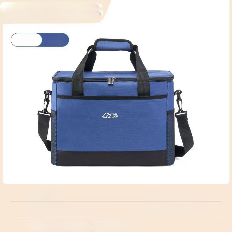 Prenosná izolačná taška na piknik od značky Rundu s chladiacim balíčkom, zložená, rýchle chladenie, Oxford textil, objem 30