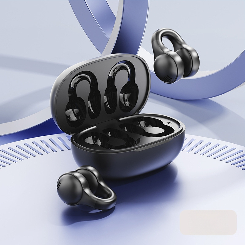 Bezmug Bluetooth ausu klausulēs ar gaisa vadīšanu, clip-in dizains, trokšņu samazināšana, Bluetooth 5.4, IPX4, 10 m diapazons