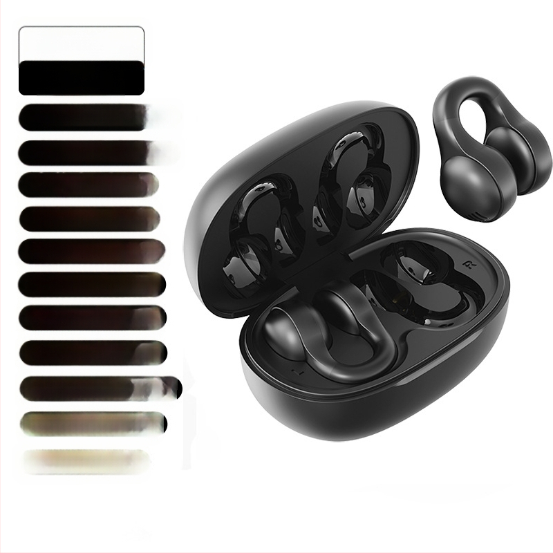 Bezmug Bluetooth ausu klausulēs ar gaisa vadīšanu, clip-in dizains, trokšņu samazināšana, Bluetooth 5.4, IPX4, 10 m diapazons