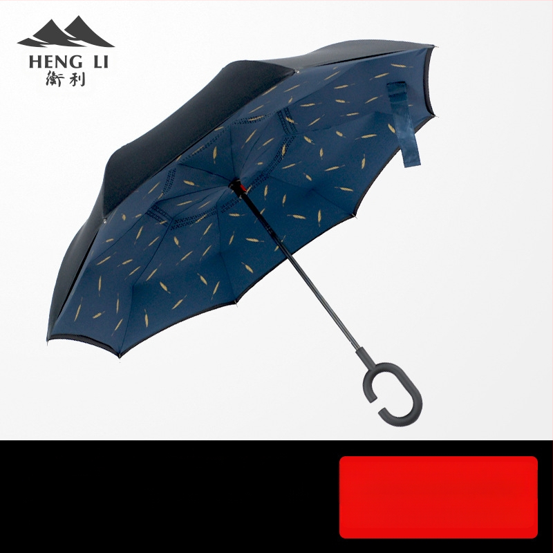 Apgrieztais lietussargs automašīnai, dubultslāņu, manuāla atvēršana, 8 stienņi, logotipa druka