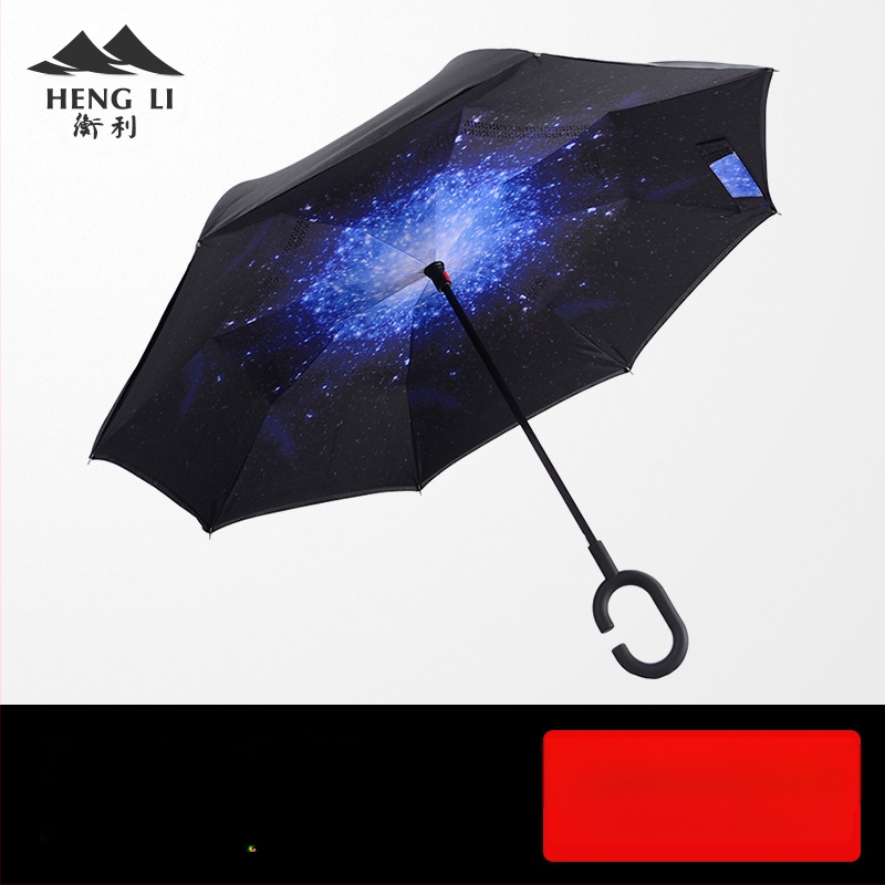 Apgrieztais lietussargs automašīnai, dubultslāņu, manuāla atvēršana, 8 stienņi, logotipa druka