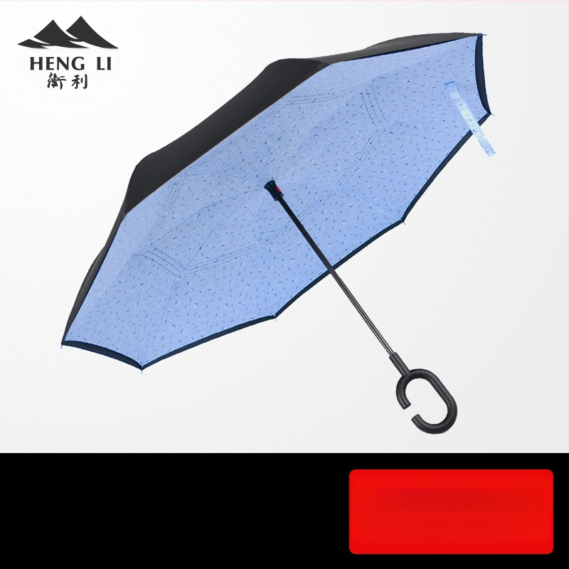 Apgrieztais lietussargs automašīnai, dubultslāņu, manuāla atvēršana, 8 stienņi, logotipa druka