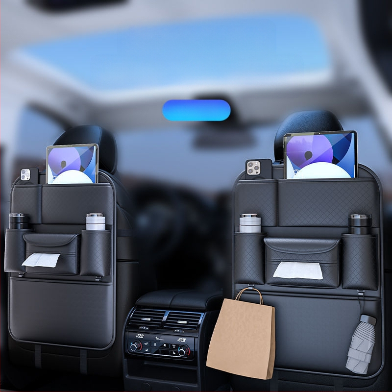 Torba za pohranu na stražnjem dijelu sjedala, viseći organizer od kože, marka General, za Cherete vozila, stil Nacionalni Vjetar, bez prilagodbe