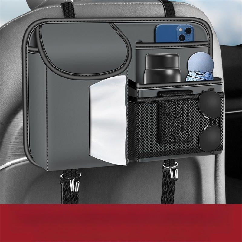 Torba za pohranu na stražnjem dijelu sjedala, viseći organizer od kože, marka General, za Cherete vozila, stil Nacionalni Vjetar, bez prilagodbe