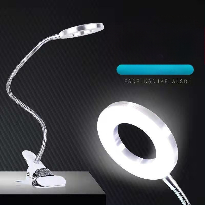 LED κλιπ λάμπα με τροφοδοσία USB, έλεγχο αφής, CRI ≥90, μεταλλική σκιά, CE πιστοποίηση