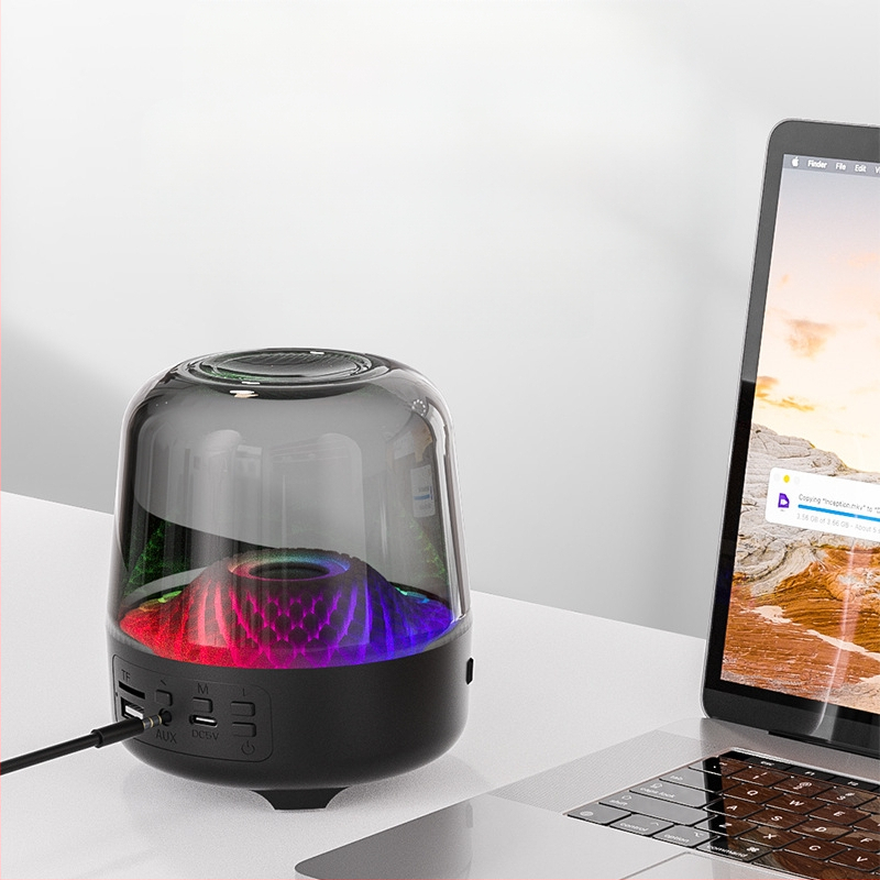 Harman Kardon Τέταρτης Γενιάς οικιακό διαφανές ηχείο με φάσμα 60 Hz–15 kHz, SNR ≥85 dB, ισχύς 5W, ενσωματωμένη μπαταρία, Bluetooth 5.3