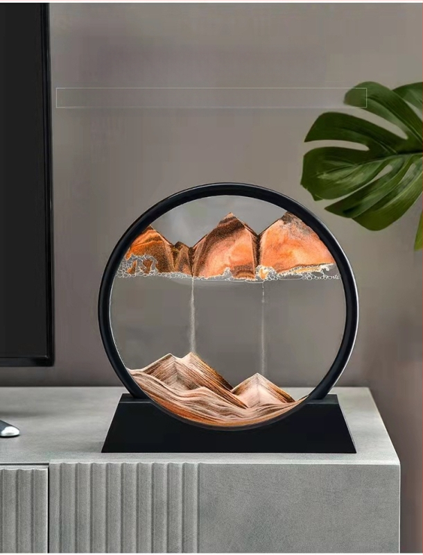 Διακοσμητική λάμπα με ωρολόγιο από άμμο, γυάλινο στηρίγμα, μοντέρνος μινιμαλισμός, μοντέλο 005, κατάλληλη για εσωτερικούς χώρους, τάση ≤36V