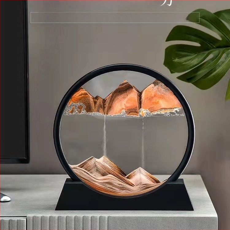 Διακοσμητική λάμπα με ωρολόγιο από άμμο, γυάλινο στηρίγμα, μοντέρνος μινιμαλισμός, μοντέλο 005, κατάλληλη για εσωτερικούς χώρους, τάση ≤36V