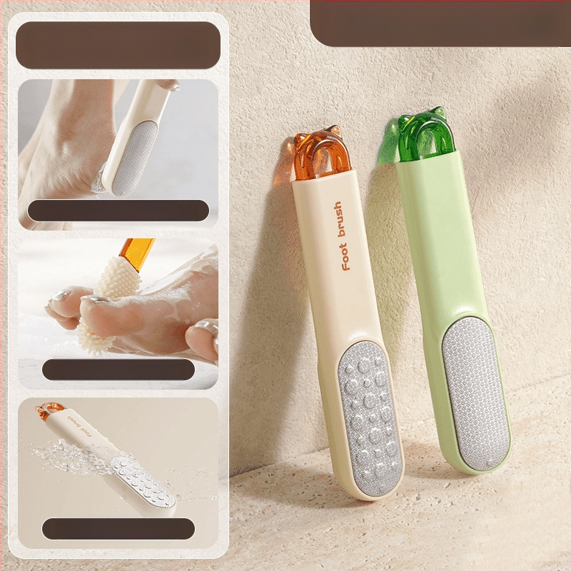 Εργαλείο λείανσης ποδιών για αφαίρεση νεκρών κυττάρων από πέλματα και φτέρνες – Πολυλειτουργική βούρτσα καθαρισμού ποδιών και απολέπισης (Υλικά: ABS, PC, 430 ανοξείδωτος χάλυβας, TPR; Σχήμα λίθου: Οβάλ; Μάρκα: Xingyang)