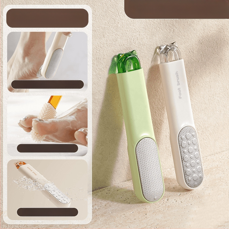 Εργαλείο λείανσης ποδιών για αφαίρεση νεκρών κυττάρων από πέλματα και φτέρνες – Πολυλειτουργική βούρτσα καθαρισμού ποδιών και απολέπισης (Υλικά: ABS, PC, 430 ανοξείδωτος χάλυβας, TPR; Σχήμα λίθου: Οβάλ; Μάρκα: Xingyang)