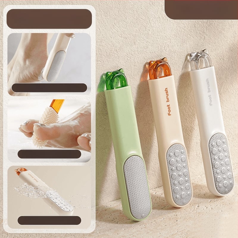 Εργαλείο λείανσης ποδιών για αφαίρεση νεκρών κυττάρων από πέλματα και φτέρνες – Πολυλειτουργική βούρτσα καθαρισμού ποδιών και απολέπισης (Υλικά: ABS, PC, 430 ανοξείδωτος χάλυβας, TPR; Σχήμα λίθου: Οβάλ; Μάρκα: Xingyang)