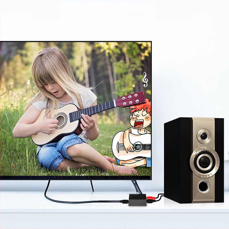 Цифрово-аналогов преобразувател с оптичен и коаксиален вход и стерео изход 3.5 мм (HC-01DA)